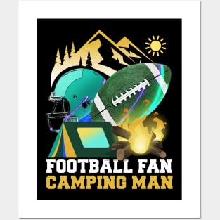 Football fan Camping man Posters and Art